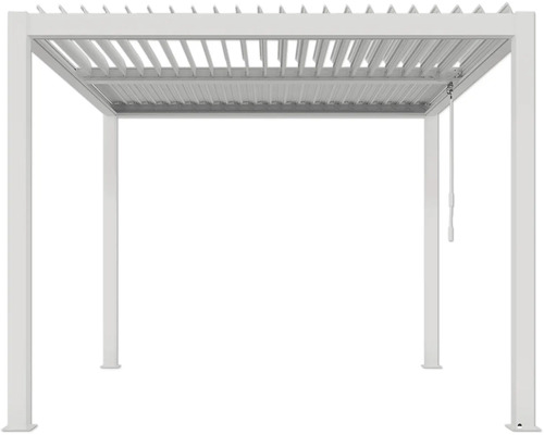 Freistehende Pergola mit Lamellendach für den Garten