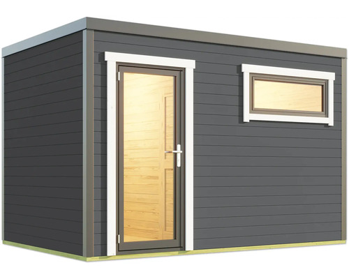 Gartenhaus mit Tür und Fenster