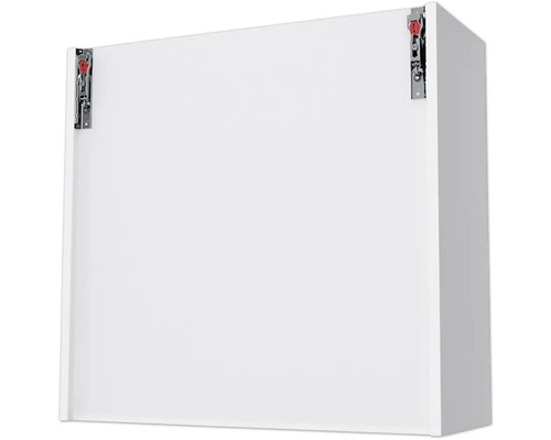 Weißer Hängeschrank mit Aufhängungsbeschlägen