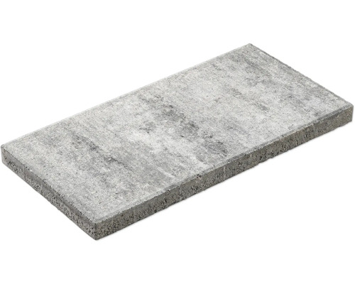 Beton Terrassenplatte iStone Value weiß-schwarz 60 cm x 30 cm x 4 cm Betonstein für den Außenbereich