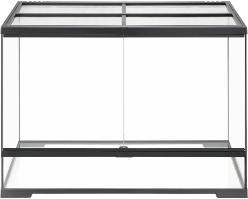 Leeres Terrarium mit Glasschiebetüren