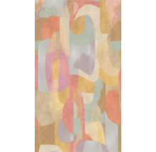 Abstraktes Muster mit geometrischen Formen für Wandgestaltung