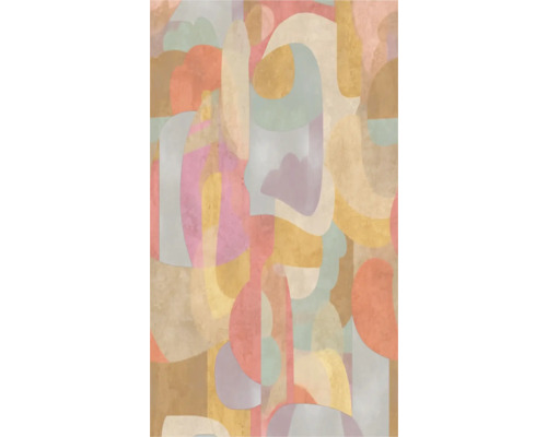 Abstraktes Muster mit geometrischen Formen für Wandgestaltung