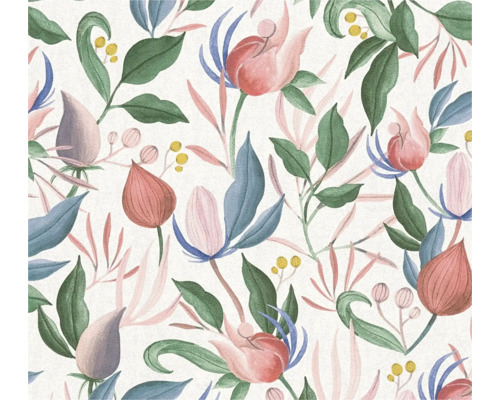 Blumentapete mit floralem Muster