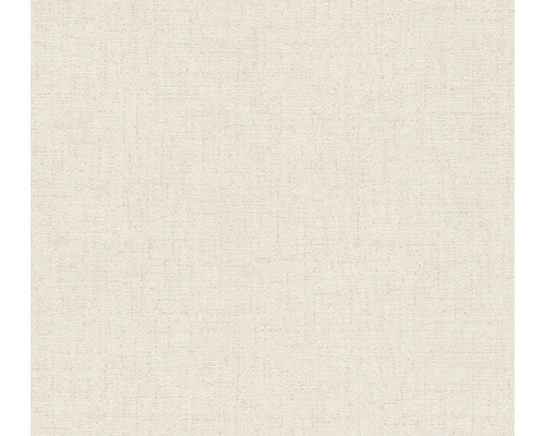Vliestapete CosmoLiving Uni Textiloptik glänzend creme Nahaufnahme einer Tapete mit feiner Textur.