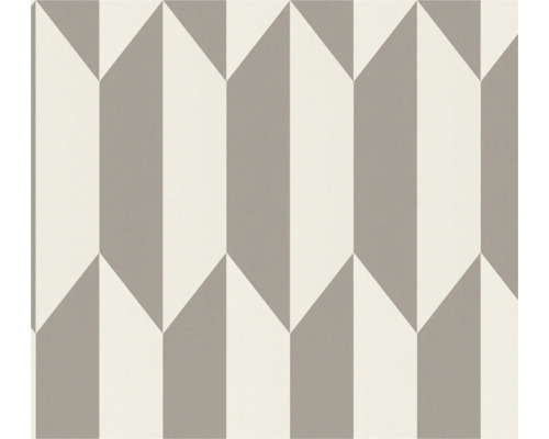 Vliestapete CosmoLiving Raute Grafik creme silber Tapete mit geometrischem Pfeildesign für Wandgestaltung