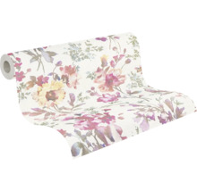 Tapetenrolle mit floralem Muster