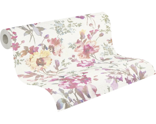 Tapetenrolle mit floralem Muster