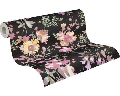 Tapetenrolle mit Blumenmuster