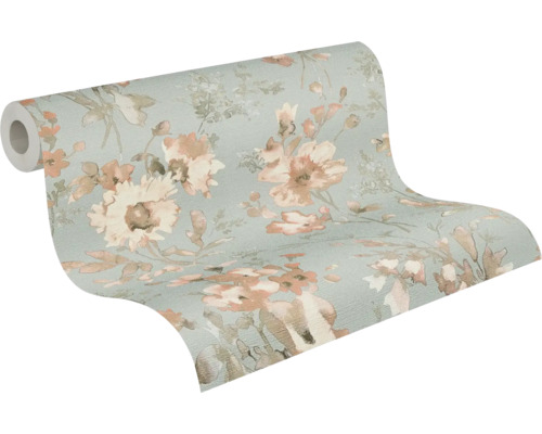 Tapetenrolle mit Blumenmuster