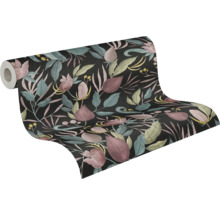 Tapetenrolle mit floralem Muster