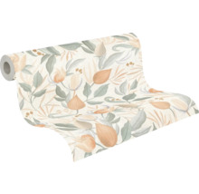 Tapetenrolle mit floralem Muster