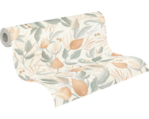 Tapetenrolle mit floralem Muster
