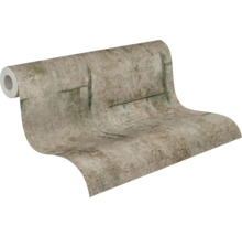 Rolle Betonoptik-Tapete mit Seilelementen