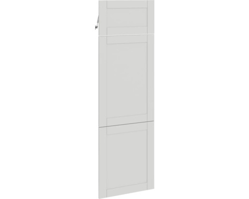 PICCANTE Smart Frontenset Hochschrank für Kühlschrank 1 Klappe und 2 Drehtüren Landhaus grau matt "AP" Küchenschrankfront im schlichten Design