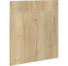 Holzstrukturierte Küchenfront