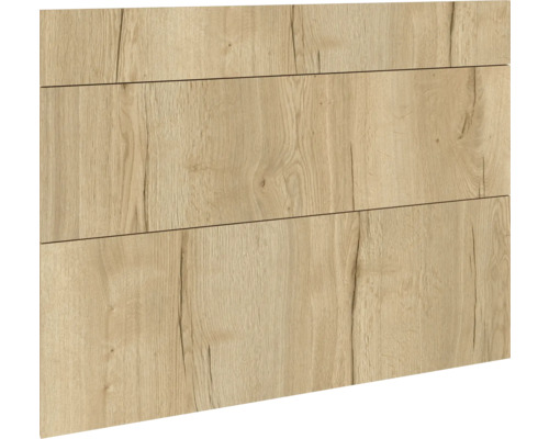 Drei Holzschubladen mit Holzmaserung