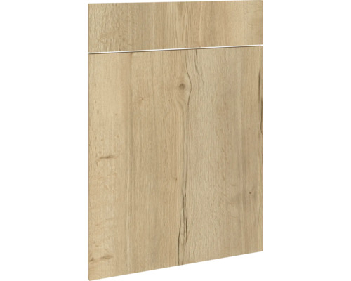 Küchenfront mit Holzstruktur