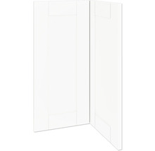 Weißer Schrank mit Rahmenfront