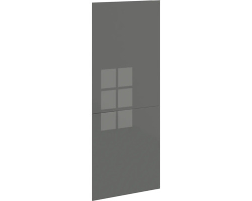 PICCANTE Smart Frontenset Midischrank 2 Drehtüren anthrazit glänzend "AJ" Möbelfront