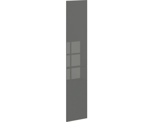 PICCANTE Smart Frontenset Midi-Apothekerschrank 30 cm anthrazit glänzend "AN" Graue Küchenfront