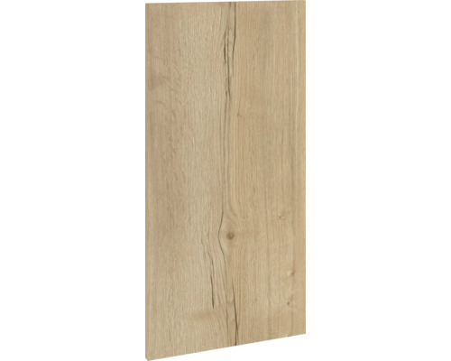 PICCANTE Smart Schranktür für Eckoberschrank 60 cm H: 70 cm Wildeiche Nachbildung mit Dickkante "K" Holzplatte mit Holzmaserung