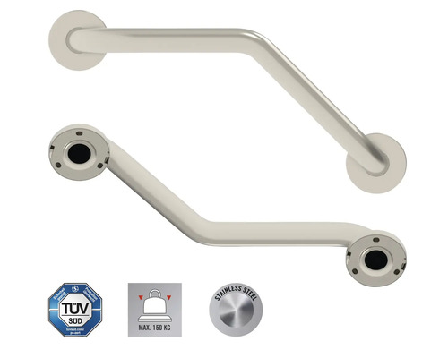 Winkel-Haltegriff aus Edelstahl