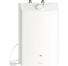 Elektrischer Warmwasserspeicher von AEG mit Temperaturregler und Stromkabel