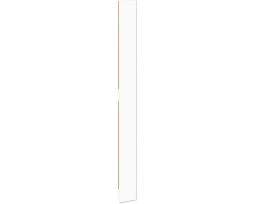 Weißes Türblatt mit Holzrahmen