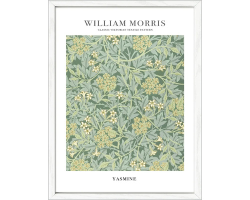 Gerahmtes Wandbild mit William Morris Yasmine Motiv