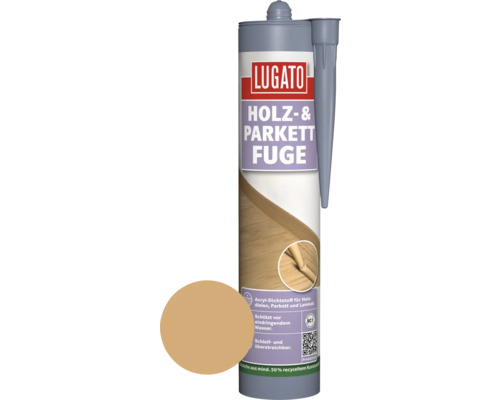 Lugato Sockelfuge Fester Halt buche 310 ml Lugato Holz und Parkett Fuge Dichtstoff Kartusche