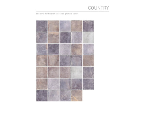 Fliesenmuster Country Multicolor, Grafikentwicklung 60x60