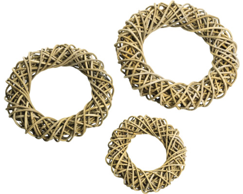 Drei Kränze aus Weide