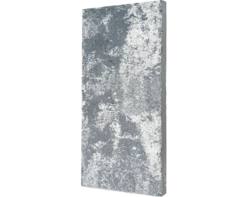 Beton Terrassenplatte COLLINA weiß-anthrazit 48 cm x 24 cm x 3,2 cm Pflasterstein