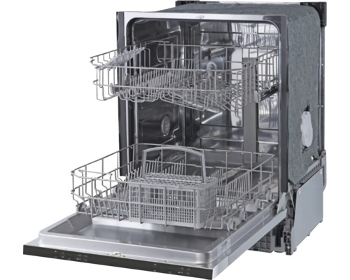 Offener Geschirrspüler mit herausziehbaren Körben