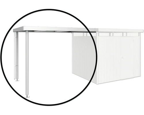 Carport mit Geräteschuppen