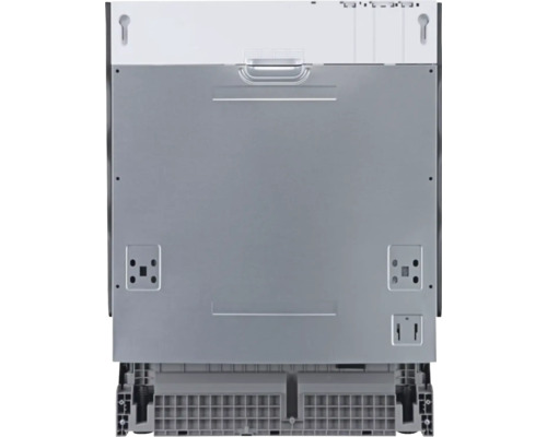 Rückansicht eines Geschirrspülers mit verstellbaren Füßen