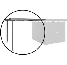 Detailansicht eines Terrassendachs mit Stützpfosten