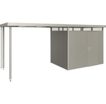Metallfahrradunterstand mit integriertem Geräteschuppen