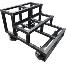 Dreistufige Gerüsttreppe aus Aluminium