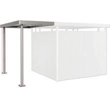 Fahrradunterstand mit Stahlstützen und Flachdach