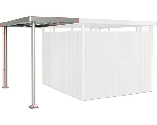 Carport mit Geräteschuppen im Garten