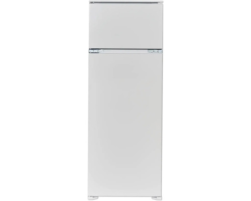 Weißer Kühlschrank mit Gefrierfach oben