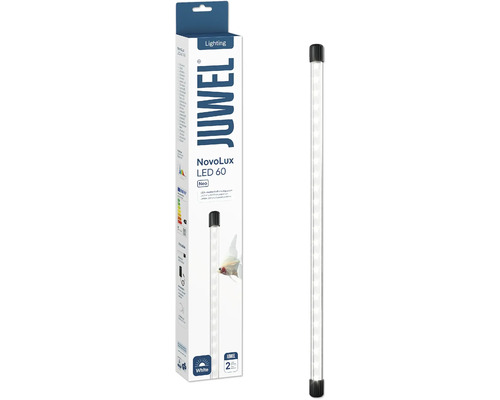 Juwel NovoLux LED 60 Aquarienbeleuchtung im Karton und in Nahaufnahme