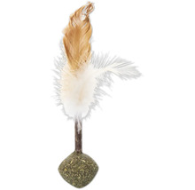 Katzenangel mit Federn und Katzenminze