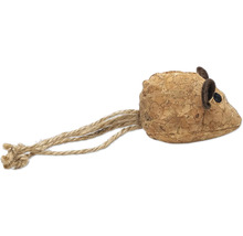 Spielzeugmaus aus Kork mit Seilschwanz