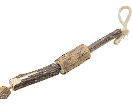 Nagetier-Spielzeug aus Holz mit Aufhängung