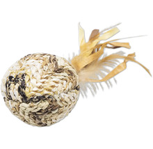 Katzenspielzeug Ball mit Federn