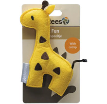 Beige Katze Spielzeug Giraffe mit Katzenminze