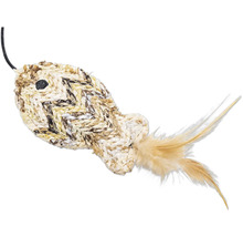 Katzenspielzeug Maus mit Federn